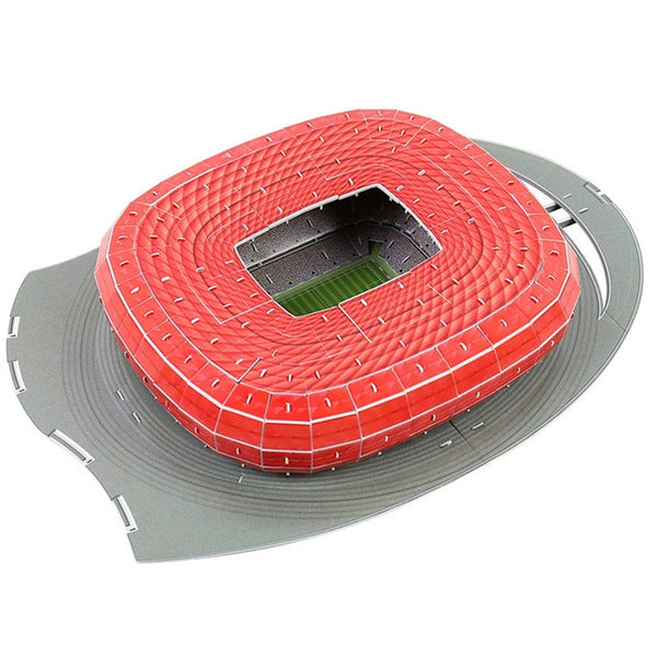 Kids 3D Three-dimensional Puzzle World Football Stadium Baby Puzzle DIY Spell Insert Toy Learning Educational Games Toys Gift