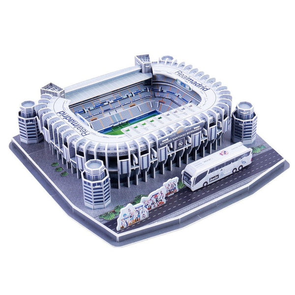 Kids 3D Three-dimensional Puzzle World Football Stadium Baby Puzzle DIY Spell Insert Toy Learning Educational Games Toys Gift
