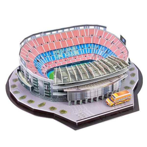 Kids 3D Three-dimensional Puzzle World Football Stadium Baby Puzzle DIY Spell Insert Toy Learning Educational Games Toys Gift