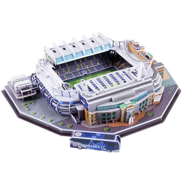 Kids 3D Three-dimensional Puzzle World Football Stadium Baby Puzzle DIY Spell Insert Toy Learning Educational Games Toys Gift