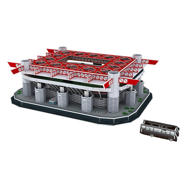 Kids 3D Three-dimensional Puzzle World Football Stadium Baby Puzzle DIY Spell Insert Toy Learning Educational Games Toys Gift