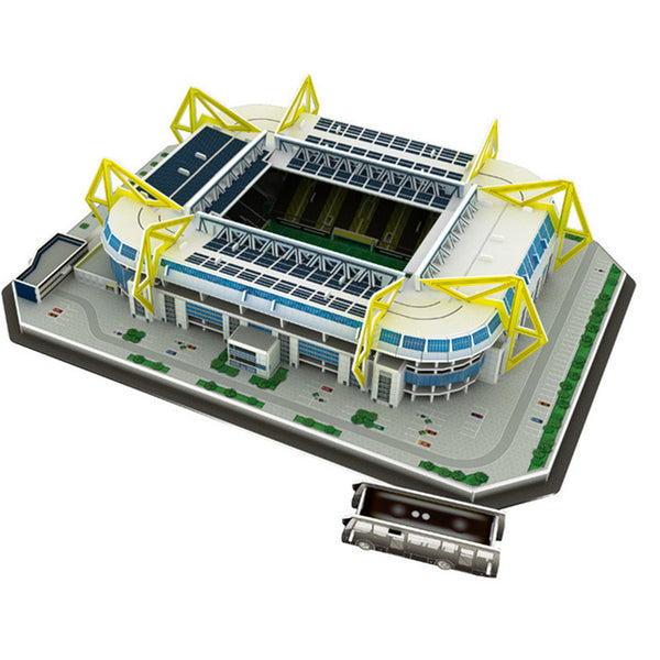 Kids 3D Three-dimensional Puzzle World Football Stadium Baby Puzzle DIY Spell Insert Toy Learning Educational Games Toys Gift