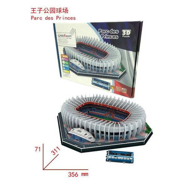 Kids 3D Three-dimensional Puzzle World Football Stadium Baby Puzzle DIY Spell Insert Toy Learning Educational Games Toys Gift