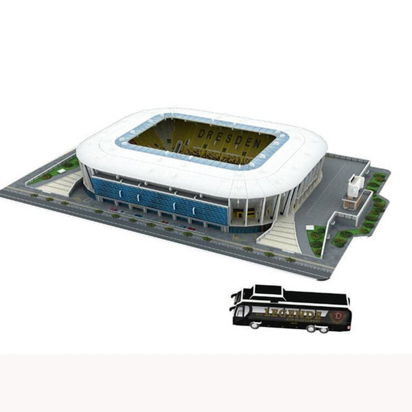 Kids 3D Three-dimensional Puzzle World Football Stadium Baby Puzzle DIY Spell Insert Toy Learning Educational Games Toys Gift