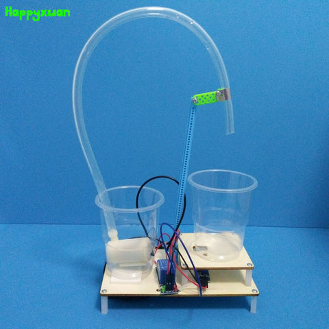 Happyxuan Automatic Water Dispenser Kids DIY Science Project STEM Educaiton Kits School Physics Experiments Boys Creative Toys