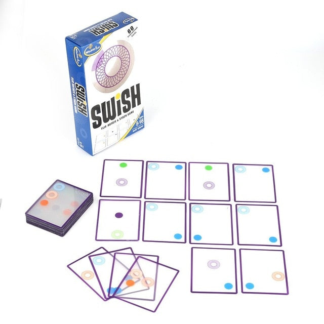 Children Toy Swish - A Fun Transparent Card Game and Toy of the Year Nominee For Age 8 and Up