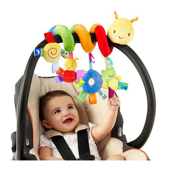 Soft Infant Crib Bed Stroller Toy Spiral Baby Toy For Newborns Car Seat Educational Rattles Baby Towel baby Toys 0-12 months