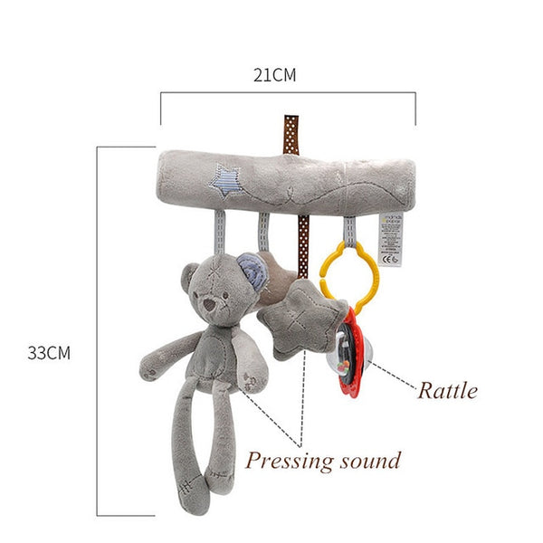 Soft Infant Crib Bed Stroller Toy Spiral Baby Toy For Newborns Car Seat Educational Rattles Baby Towel baby Toys 0-12 months