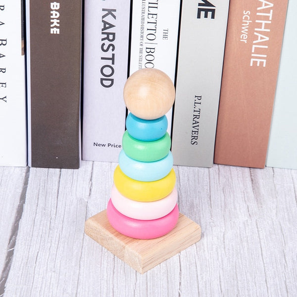 HOT SALE Baby Toys Colorful Wooden Blocks Baby Music Rattles Graphic Cognition Early Educational Toys For Baby 0-12 Months