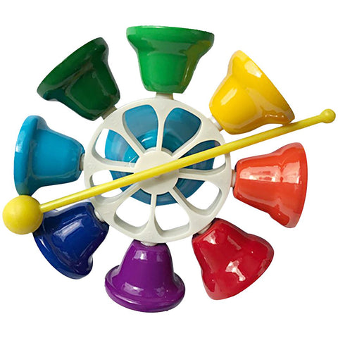 Hand Percussion Bell 8 Note Diatonic Metal Bell Hand Bell Musial Bell for Kids