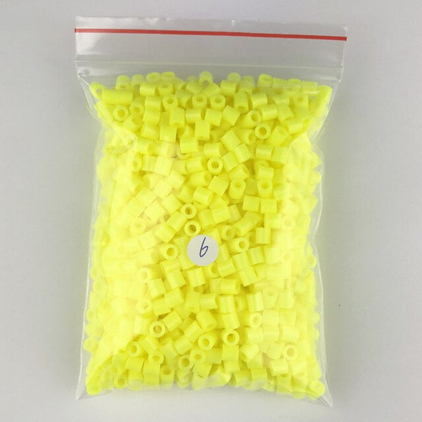 1000 pcs/Bag 5mm Hama toy Beads/ PUPUKOU Beads KID FUN.Diy Intelligence Educational perler Toys Puzzles