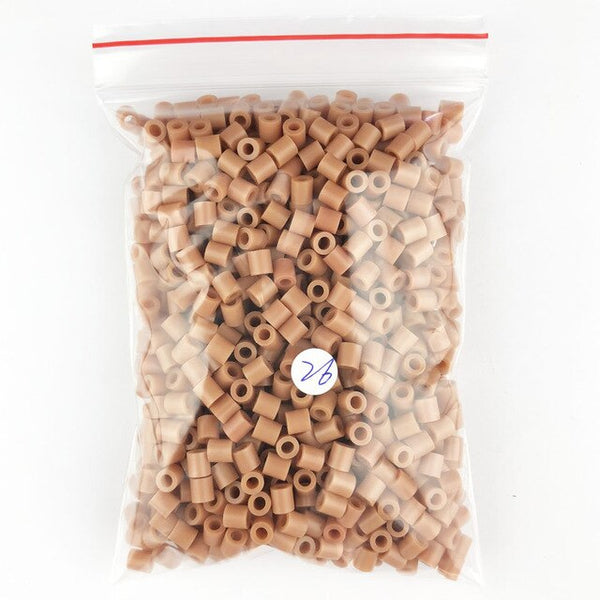 1000 pcs/Bag 5mm Hama toy Beads/ PUPUKOU Beads KID FUN.Diy Intelligence Educational perler Toys Puzzles