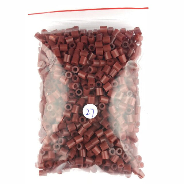 1000 pcs/Bag 5mm Hama toy Beads/ PUPUKOU Beads KID FUN.Diy Intelligence Educational perler Toys Puzzles