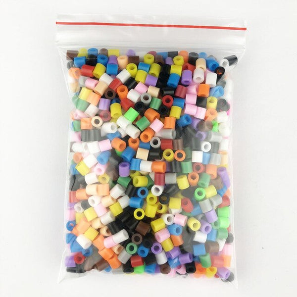 1000 pcs/Bag 5mm Hama toy Beads/ PUPUKOU Beads KID FUN.Diy Intelligence Educational perler Toys Puzzles