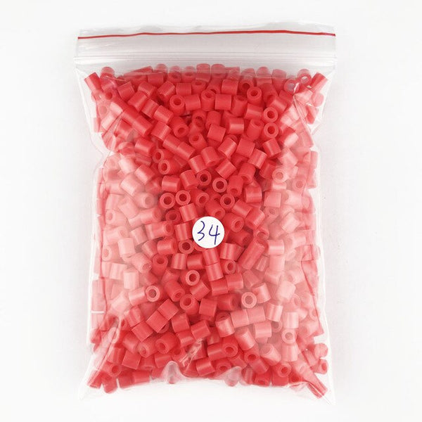 1000 pcs/Bag 5mm Hama toy Beads/ PUPUKOU Beads KID FUN.Diy Intelligence Educational perler Toys Puzzles