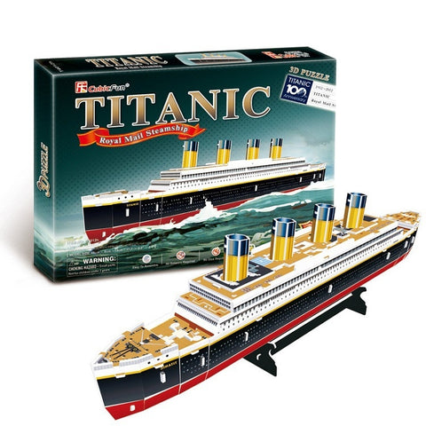 3D Puzzles Children Adults Puzzles for Adults Learning Education Brain Teaser Assemble Toy Titanic Ship Model Games Jigsaw